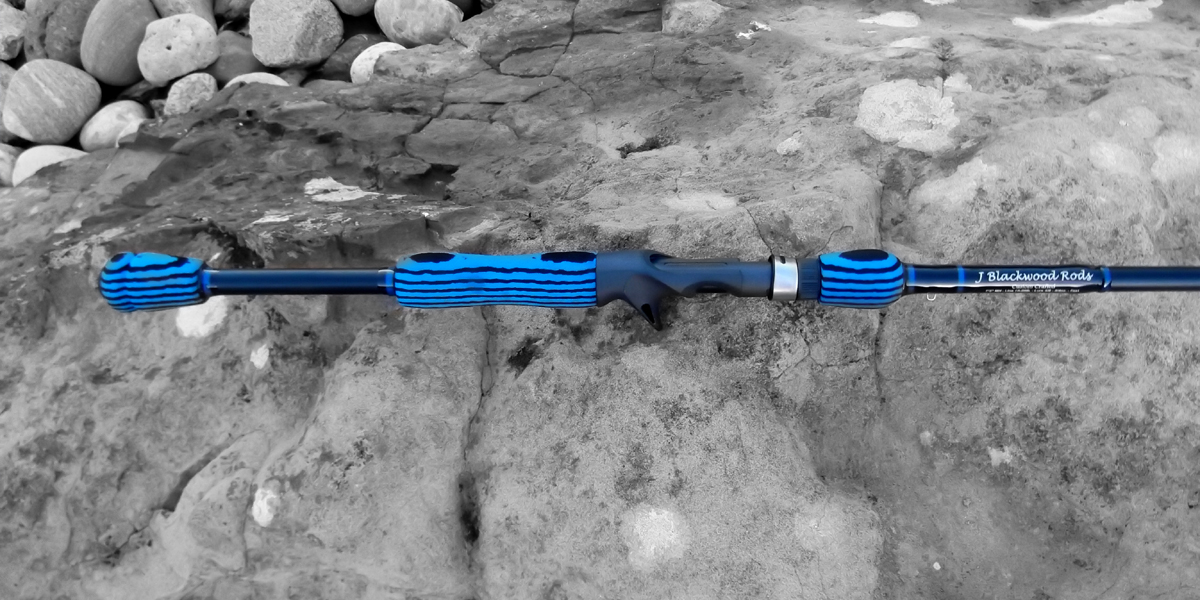 A Blue and Red Color Ready Fishing Rod