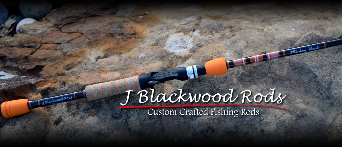 J Black Wood Rods Custom Crafted Fishing Rods in Grey